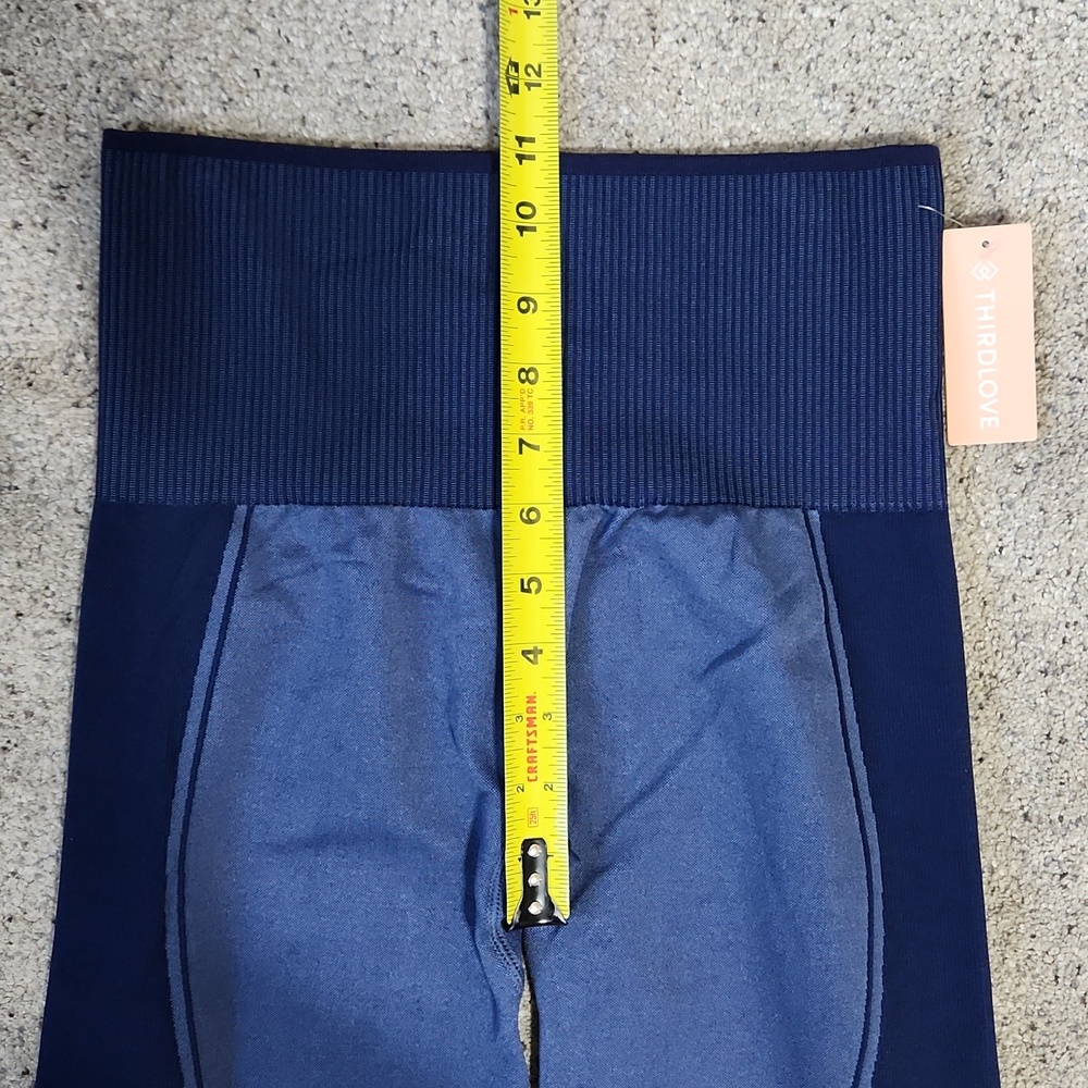 New ThirdLove Flex Legging Seamless Compression High Waist Stellar Blue Med - Picture 11 of 12